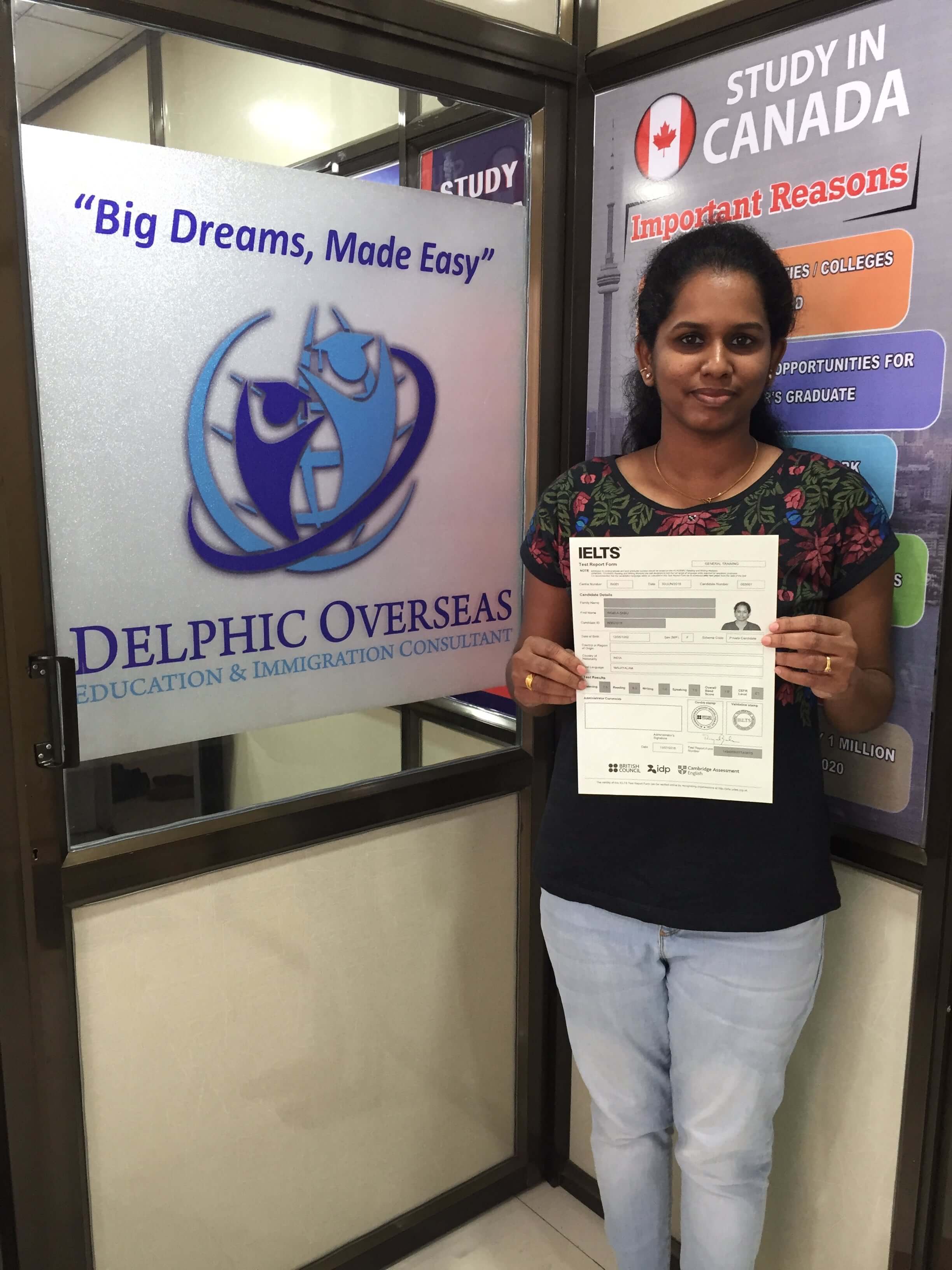 IELTS Score : AKHILA SABU