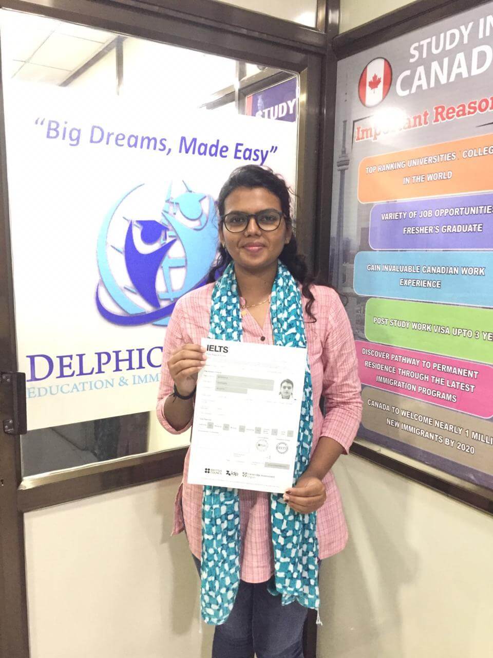 IELTS Score : Dhara Morawala