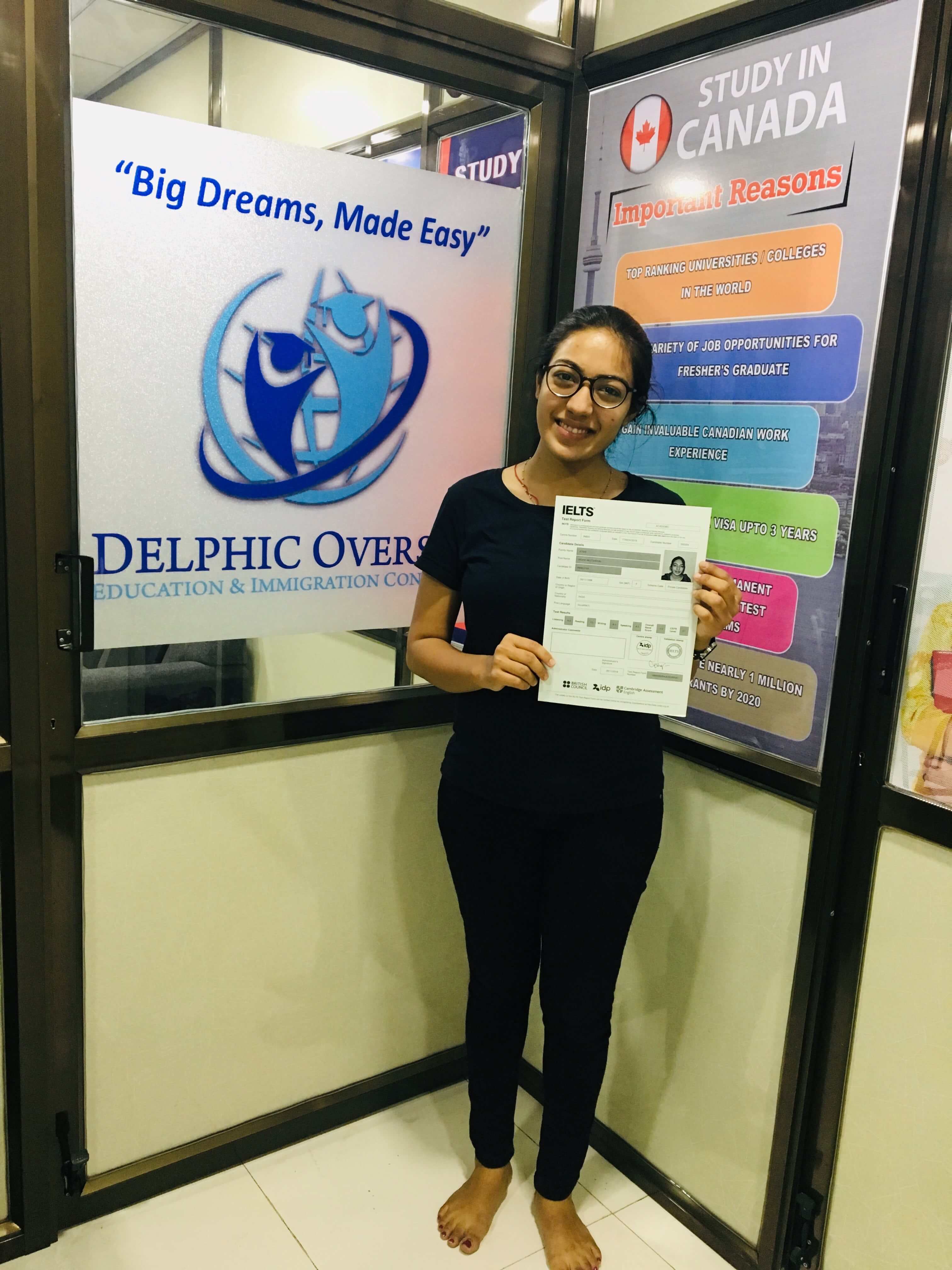 IELTS Score : DISHA JOSHI