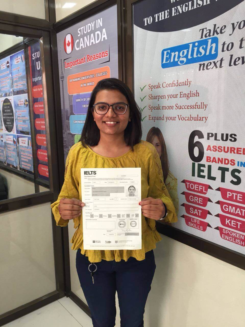 IELTS Score : SHIVANI PATEL