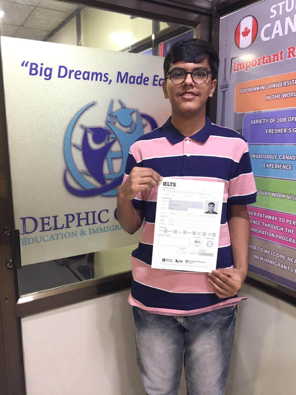 IELTS Score : TIRTH PATEL